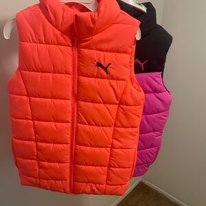 Girls Puma Puffer Vest
